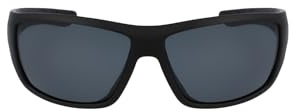 Columbia Men's Utilizer Wrap Polarized Sunglasses, Matte Black/Smoke Polarized, 62 mm
