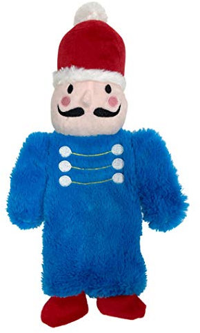 FouFou Dog 87326 Nutcracker Stuffless Crinkle Toy Soldier Dog Toy, 300 g