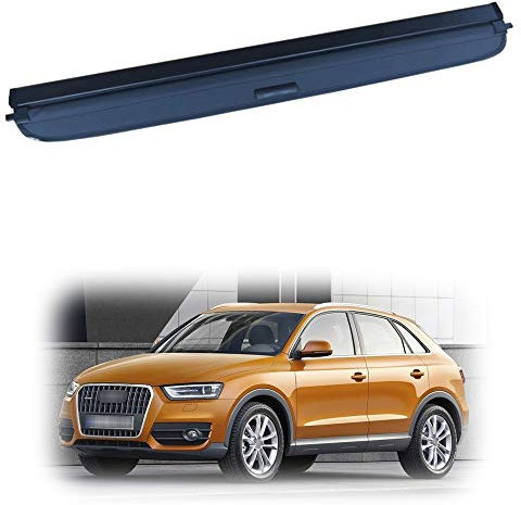 Auto Laderaumabdeckung Kofferraumabdeckung Rollo FüR Audi Q3 2010 2011 2012 2013 2014 2015 Kofferraum Schutz Abdeckung GepäCkraumabdeckung Einziehbar