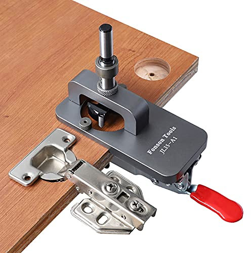 Perforadora De 35 Mm, Herramienta De Plantilla De Localizador De Guía De Perforación De Orificio De Bisagra Para Gabinetes De Puerta, Carpintería De Bricolaje (A)