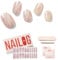 NAILOG Nagelfolie UV Härtend 20 Stück, UV Nagelfolie Langanhaltend Nagelsticker Selbstklebend Gel-Nagelstreifen für Maniküre in Salonqualität, Pink Fusion