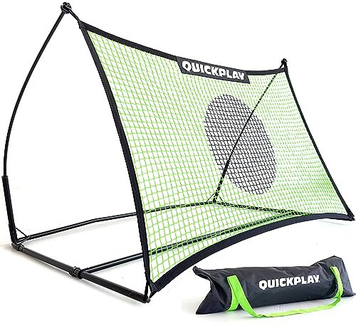 QUICKPLAY Spot Target TEKKERS Fußball-Rebounder, perfekt für Team- oder Solo-Fußballtraining, 1,5 x 9,1 m