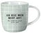 Grafik-Werkstatt Kaffeetasse mit Spruch 300 ml Porzellan-Tasse lustig Ich reg mich nicht auf 61647 Grün