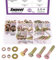 Swpeet 120 piezas de 5/16 -18 x 3/4 a 1-1/2 5 tamaños Grado 8 USS Kit surtido de pernos de tuerca y arandela, rosca gruesa, tornillos de cabeza hexagonal, tornillos planos y arandela