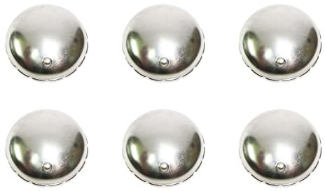 Smeg - Manopola serie Renzo Piano colore inox 694974547 per cucina piano cottura - M5360 - Prodotto originale (6 pezzi)