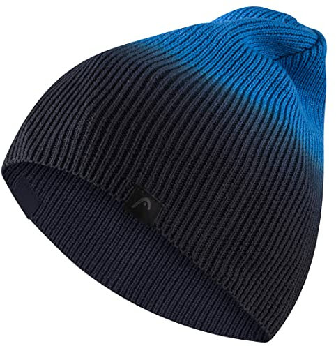 HEAD Herren Supershape Beanie Mütze, Aqua/Marineblau, Einheitsgröße