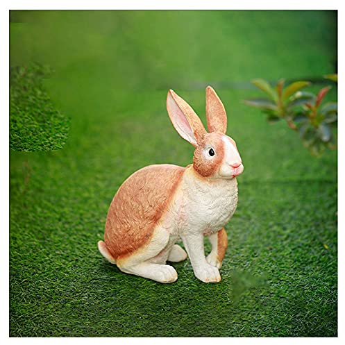 Garten Outdoor Statue Schaf Statuen für den Garten Weiß Ram Lamm Tier Garten Pflanzgefäß Terrasse Ornament Skulpturen Statue Typen Stehend Up (Farbe : B)