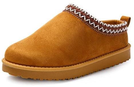JOMIX Pantofole Donna Invernali Comode Ciabatte Ragazza Ragazzi Pelose Calde Ciabatte Donna Invernali da Casa Memory Foam Morbide X007 (Marrone, 39)