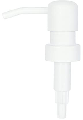 für Pumpenkopf aus Edelstahl, Pumpkopf, Pumpkopf, Pumpenspender, Edelstahl-Flüssigseifenspender, Pumpenersatz, 28/400 Gewinde, Weiß