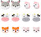 SUNNYCLUE 1boîte 12Pcs 3 Style Silicones Animaux Perles Silicones Perles en Vrac Focale Lâche Entretoise Double Face Animaux pour la Fabrication de Bijoux Bracelet Porte-Clés Lo