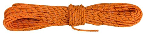 B2BPlusC Ultra Light Reflective Dyneema Orange Rope 2mm Durchmesser | 200kg Bruchlast | Tent Guy Guide Rope | Suitable for Sailing, Dinghy, Yachting, Cruising, Racing (20m)