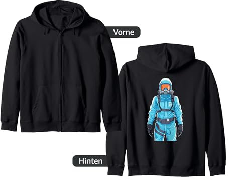 Blauer Quarantäne-Schutzanzug Kostüm für Verliebte Kapuzenjacke