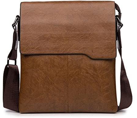 ONDIAN Vintage Herren Umhängetaschen, Umhängetaschen für Männer, Designer-Männer, Pu-Leder, Messenger-Taschen, Handtaschen mit großer Kapazität