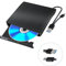 wintale External Blu Ray Drive, Portable 3D Bluray External DVD Drive, Blu Ray Burner with USB 3.0 and Type-C Dual Port, Bluray Drive for PC Windows XP/7/8/10/11 MacOS for Mac