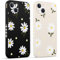 Pnakqil 2 stück Handyhülle für Apple iPhone 13 6.1, Hülle Blumen Gänseblümchen Chrysantheme Bemaltes Muster süß Aesthetic Silikon Schutzhülle Tasche Schön Mädchen Kameraschutz Case