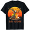 Hello AUTUMN! Herbstmotiv Eule auf Baum mit Fuchs T-Shirt