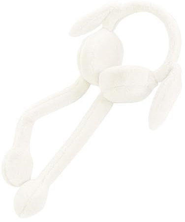 BOTCAM Oreilles mobiles unisexes, cache-oreilles de lapin mignons, couvre-oreilles hiver/extérieur, cache-oreilles souris cache-oreilles enfants, Blanc., taille unique