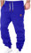 Joggers for Men UK Jogging Pants Fleece Lined Trousers Fashion Training Track Pants Elasticated Waist Casual Activewear Track Pants Men's Solid Sportswear Work Pants Sales Clearance