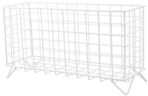 SEWOART Kaninchen Heuraufe Kaninchen-heu-futterständer Zubehör Für Hamster Kaninchenfutter Futterspender Für Kaninchen Grashalter Korb Schreibtisch Weiß Schmiedeeisen