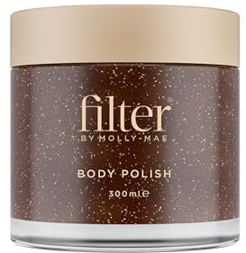Filter by Molly-Mae Body Polish | Intensely Moisturising Full Body Scrub | Apricot Kernel Oil | Anti-Inflammatory | Smooths Skin Perfect Pre Tan Preparation | Vitamin A & Shea Butter | Antioxidant