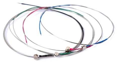 TOGEVAL 4stücke e d g Violinsaiten Set Metall Musikinstrument Violine Teile Zubehör Saite Für Geige Silber