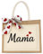 MOAZIFI Geschenke für Mama, Jutebeutel Damen Jute Tasche Personalisiert Muttertag Geburtstag Geschenk Jute Shopper Einkaufstasche zum Plotten Geschenkidee für Mütter Frauen