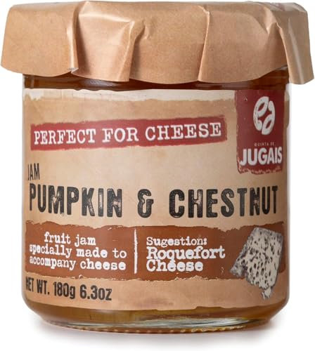 Pumpkin and Chestnut Jam – 180g | Perfect for Cheese Pairing | Unique Flavour | Cheese Board Accompaniment | Traditional Portuguese Jam