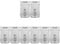 SEWACC 4 Set Chiusura Per Porta Acciaio Inox Serratura Hasp Resistente Interni Ed Esterni Per Case Uffici E Negozi Materiale E Resistente Urti 2 Pezzi*4