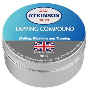 Atkinson Oil Co. Tapping Compound 30 g | Severe-Duty Cutting Lubricant for Drilling, Reaming & Tapping – Extreme Pressure Protection, Anti-Wear, Improved Surface Finish Made in UK