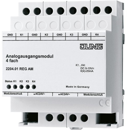 Jung 2204.01REGAM KNX Analogausgangsmodul 4-Fach