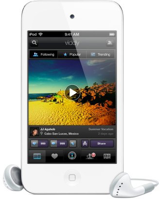 Apple iPod touch 4 G Lecteur MP3 (FaceTime, HD Vidéo, écran Retina) 8 Go, Blanc (certifié et produit reconditionné)