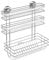 WENKO Turbo-Loc Küchenrollenhalter Trio - Befestigen ohne bohren, verchromtes Metall, 32.5 x 34 x 15 cm, Silber glänzend, 34 x 15 x 32.5 cm