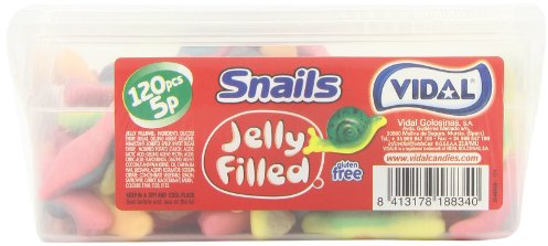 Vidal Jelly Filled Snails (Pack of 2, Total 240 Pieces)