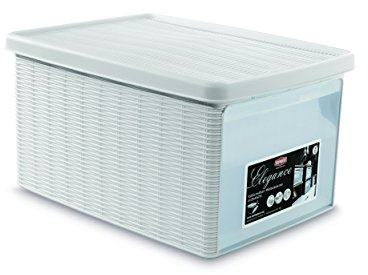 Stefanplast Elegance Multipurpose Case with Front Door, White, Medium/29 x 39 x 21 cm