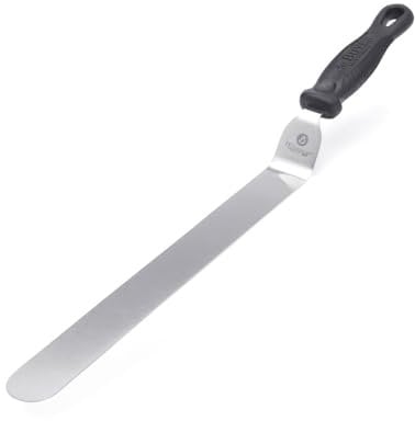 De Buyer - Spatule pâtissière coudée en acier inoxydable FKOfficium - 30 cm -, Silver