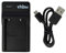 vhbw Chargeur USB Compatible avec Nikon CoolPix 3700, 4200, 5200, 5900, 7900, P100, P3, P4, P500, P5000, P510, P5100, P530 caméra caméscope Action-cam + témoin de Charge 4,2 V