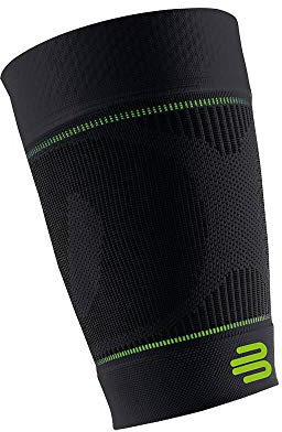 Bauerfeind Sports Compression Upper Leg Sleeves (1 Pair) (Black, Small/X-Long)