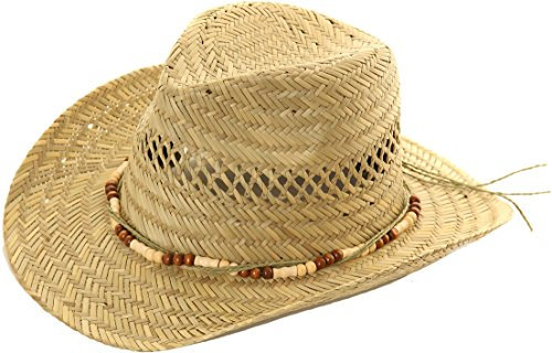 Bondi Chapeau de paille naturel Western, naturel, taille unique