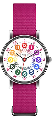 Cander Berlin MNA 1030 M Kinderarmbanduhr Kinderuhr Armbanduhr Mädchen Armbanduhr Uhr 12-/24-Stunden