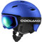 Odoland Skihelm und Skibrille Set, Snowboardhelm mit Snowboardbrille für Erwachsene, Schneebrille UV 400 Schutz Windwiderstand Snowboard Brille zum Skifahren und Bergsteigen Blau M