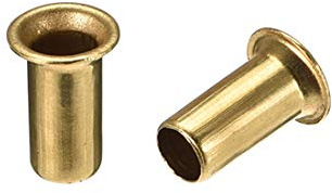 uxcell Hollow Rivet,5mm x 10mm Through Hole Copper Hollow Rivets Grommets Double-Sided Circuit Board PCB 200Pcs
