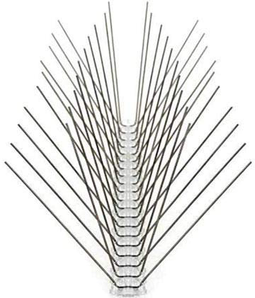 AVI FIN La solución a tus problemas con las aves : Pack 10 Metros -4-hileras de Pinchos antipalomas. Púas Acero Inoxidable. Sistema antipalomas Muy efizaz para ahuyentarlas. El más Vendido.