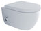 Alpenberger Hänge WC Spülrandlos | Toilette mit Bidet Funktion | Toilettendeckel mit Absenkautomatik | Dusch WC Set mit Intimdusche | Kloschüssel mit Armatur | Tiefspüler Passend Geberit (7150 U)