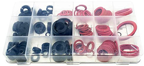 Hotaluyt 141 pièces Robinet Washer Kit Assortiment 18 Different Tailles Assorties Joint torique Joint Silicone Joints d'étanchéité