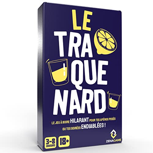 ZENAGAME Le Traquenard, Le Jeu Alcool de 300 Cartes Fun et Hilarantes pour tes Soirées Posées ou Endiablées - Jeux de Société, Jeu Adulte