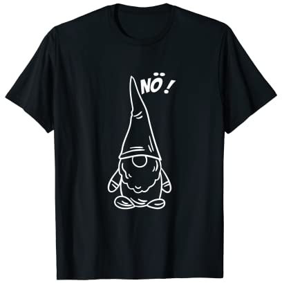 Nö Fun Gartenzwerg Shirt mit Zwerg Lustiger Gartenzwerg T-Shirt