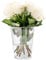 TREND FOR HOME Tulpenvase H: 19 cm Blumenvase Glas Große Vase für Rosen Glasvase Rund Vase für Tulpen Amaryllis Vase Gross Rosenvase Runde Glasvase Durchsichtige Vase | ⌀ 14.2 cm | Alyssa