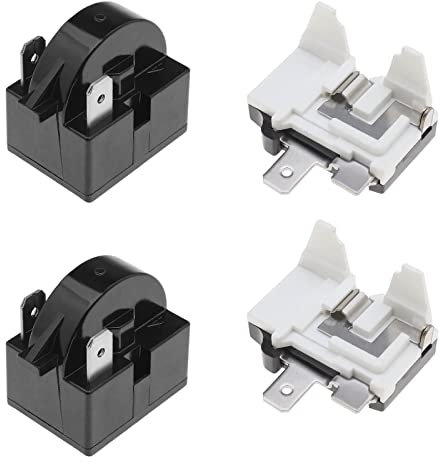 EMSea 2PCS Relè Di Avvio Frigorifero Da 15 Ohm Resistenza Compressore Congelatore PTC A 2 Pin Per Mini Frigoriferi Frigoriferi Compatti Vino Con Protezione Da Sovraccarico Termico 1/6HP 125W