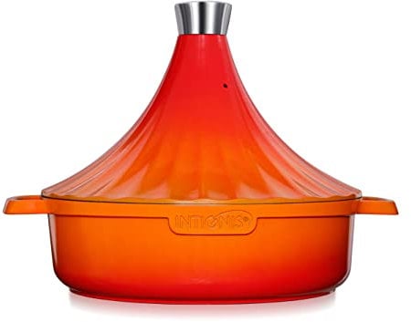 Tagine à induction Plat à tagine marocain pour tous les feux - Résistant au four - Anti-rouille - 28cm / 4.8 quartz