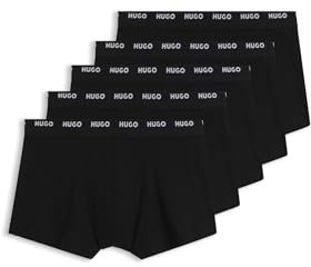 HUGO Fünferpack Eng Anliegende Boxershorts Mit Kurzem Bein Black